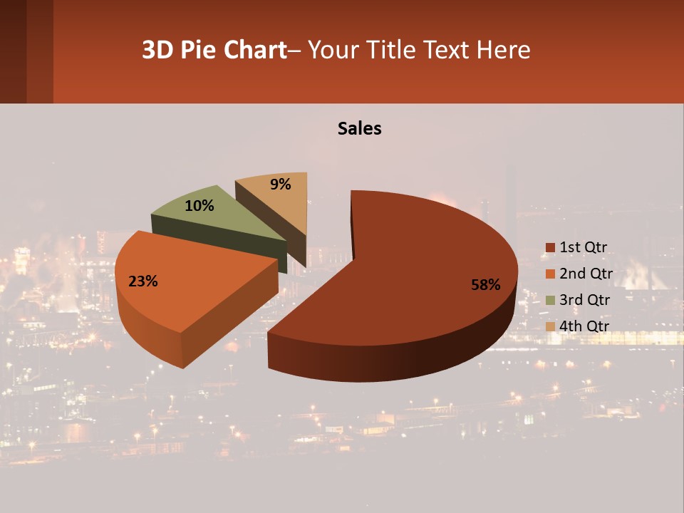 Production Fossil Flowing PowerPoint Template