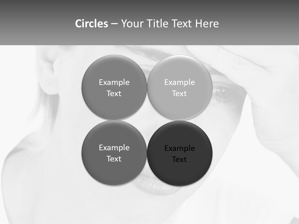 Woman Tears Beauty PowerPoint Template