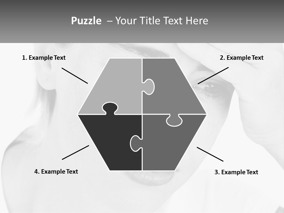 Woman Tears Beauty PowerPoint Template