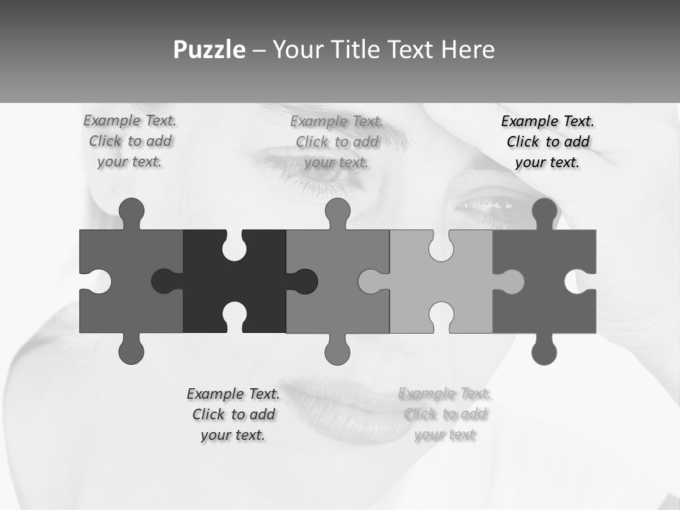 Woman Tears Beauty PowerPoint Template