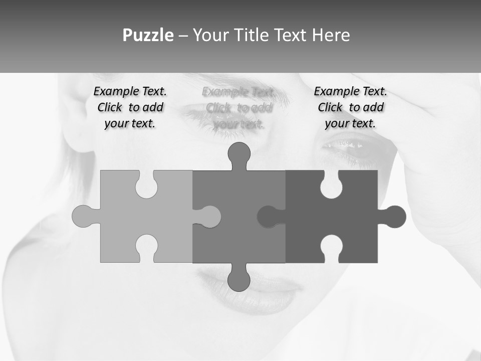 Woman Tears Beauty PowerPoint Template