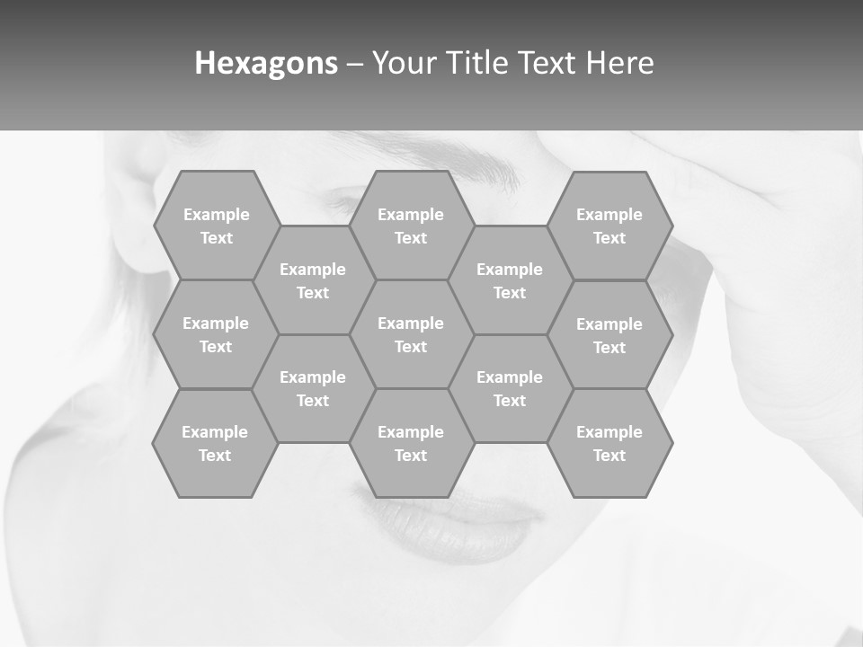 Woman Tears Beauty PowerPoint Template