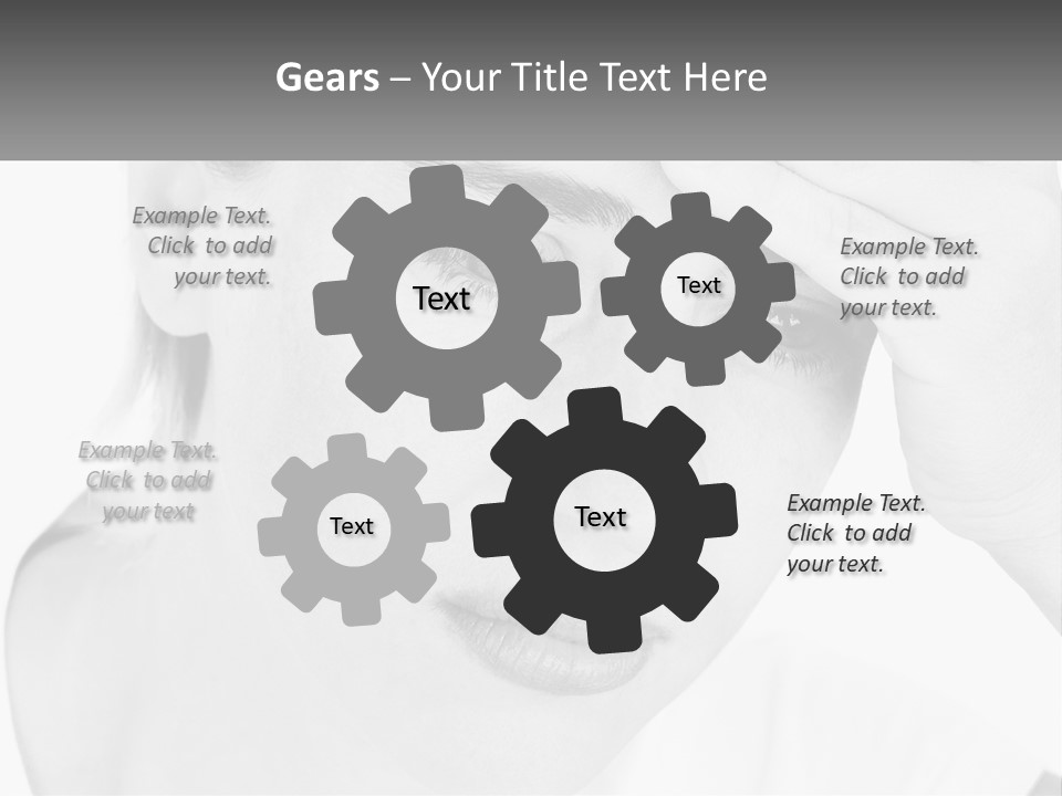 Woman Tears Beauty PowerPoint Template