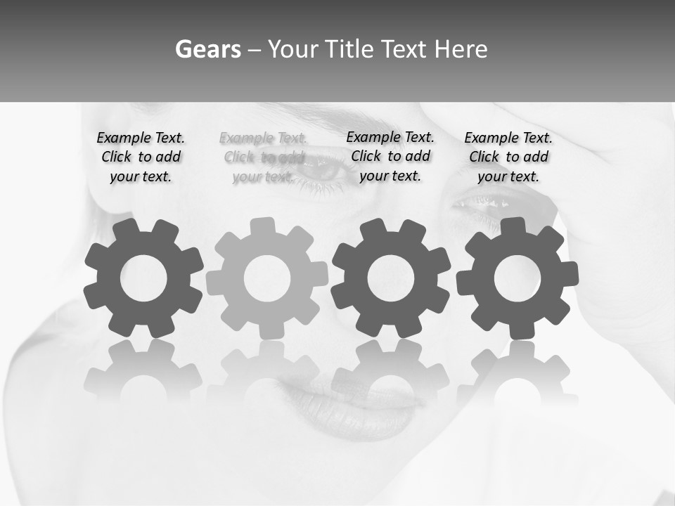 Woman Tears Beauty PowerPoint Template