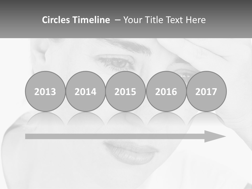 Woman Tears Beauty PowerPoint Template