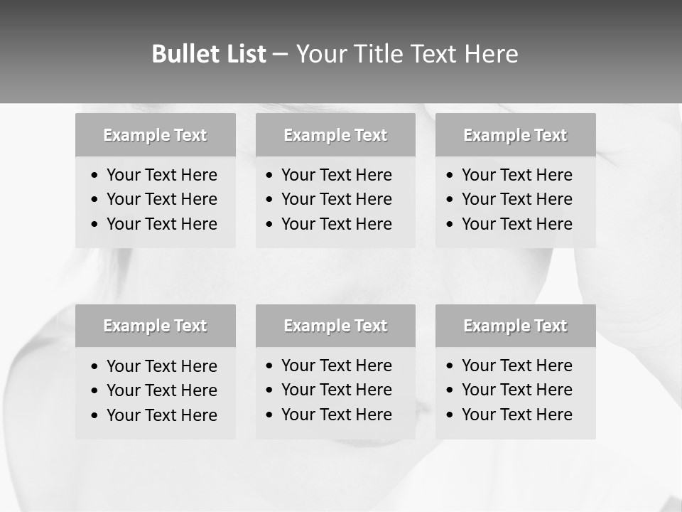 Woman Tears Beauty PowerPoint Template