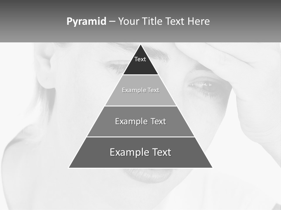 Woman Tears Beauty PowerPoint Template