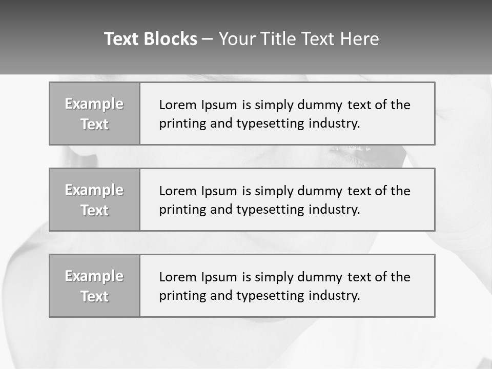 Woman Tears Beauty PowerPoint Template