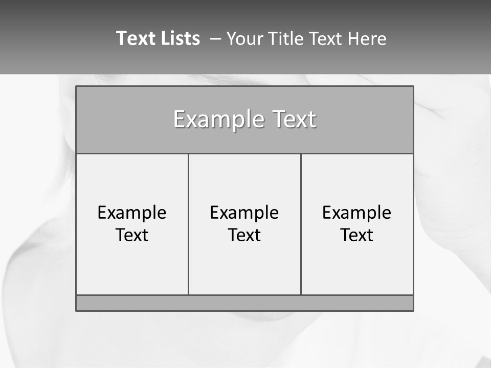 Woman Tears Beauty PowerPoint Template