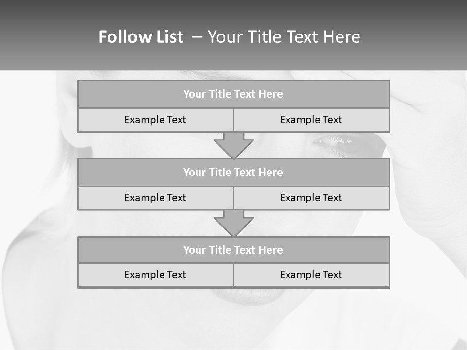 Woman Tears Beauty PowerPoint Template