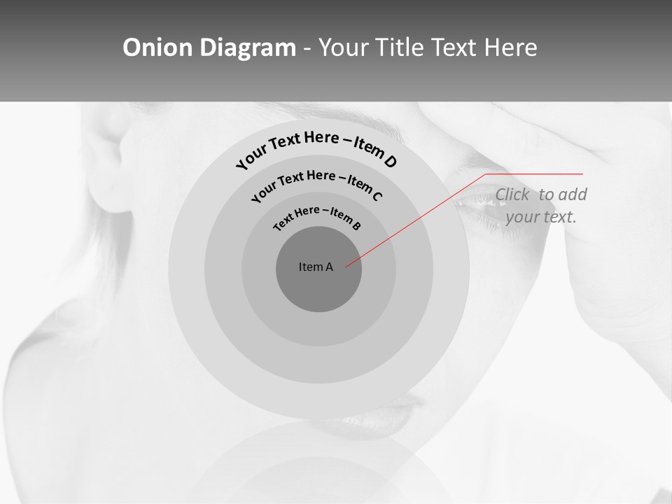 Woman Tears Beauty PowerPoint Template