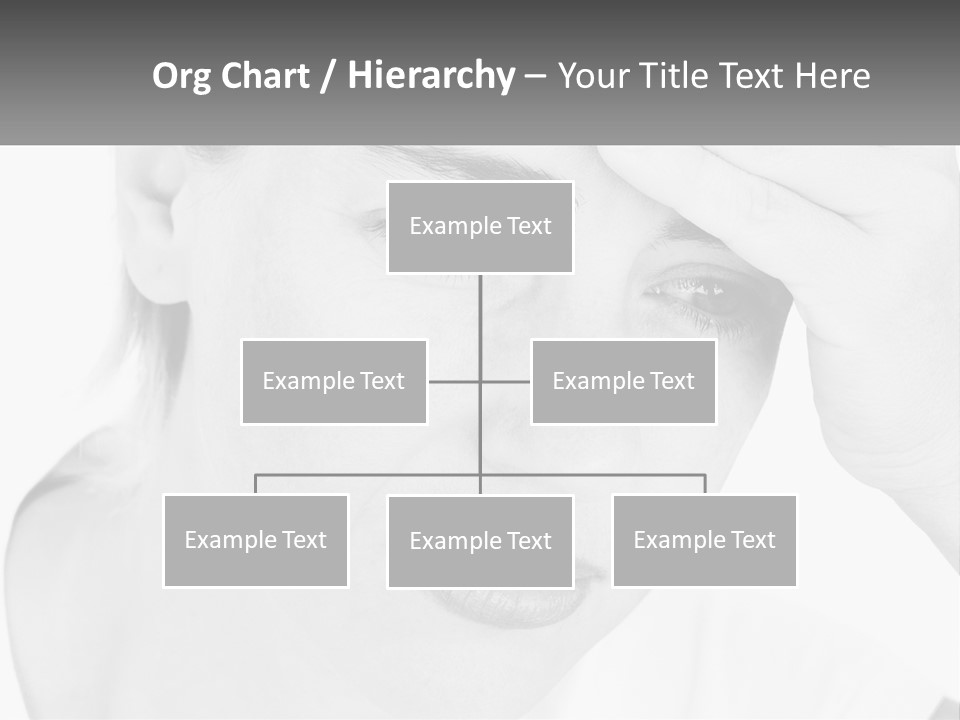 Woman Tears Beauty PowerPoint Template