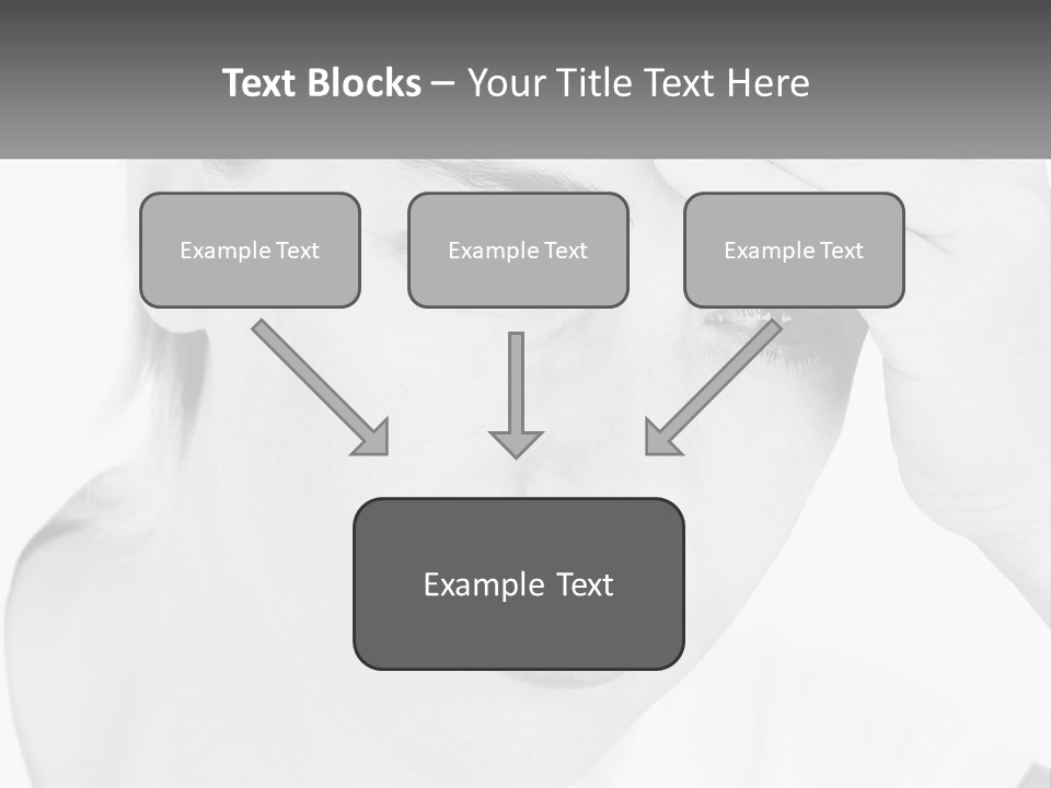 Woman Tears Beauty PowerPoint Template
