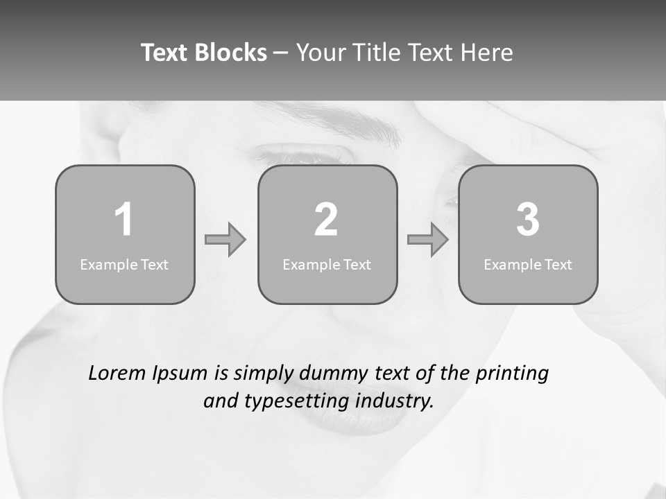 Woman Tears Beauty PowerPoint Template