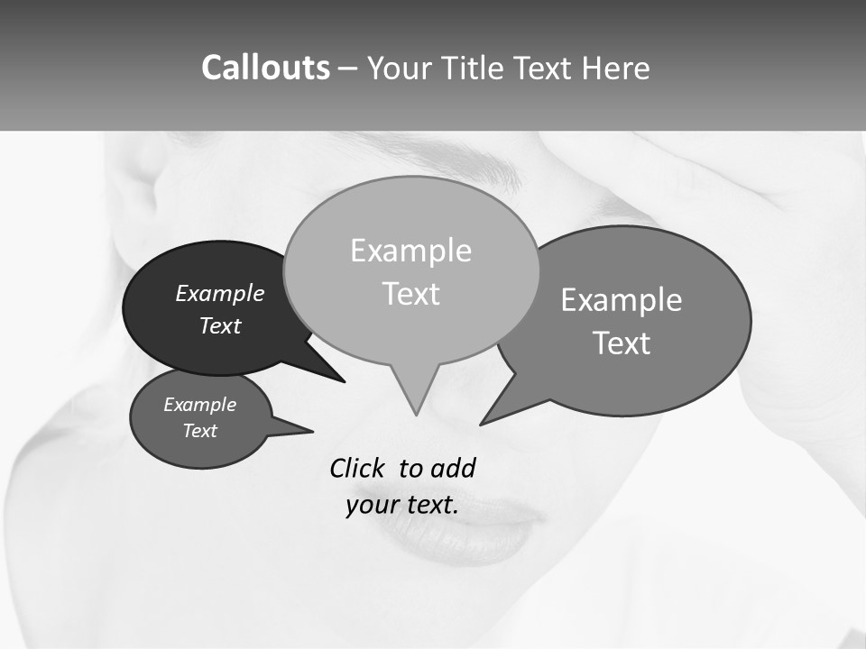 Woman Tears Beauty PowerPoint Template