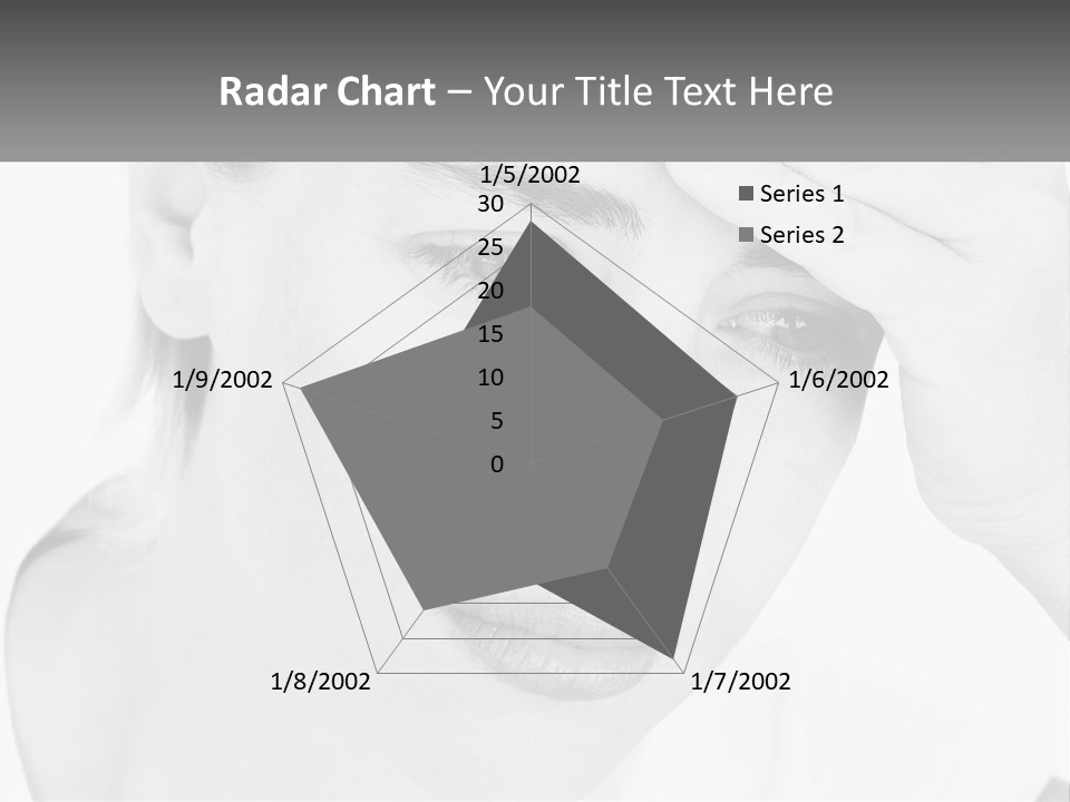 Woman Tears Beauty PowerPoint Template