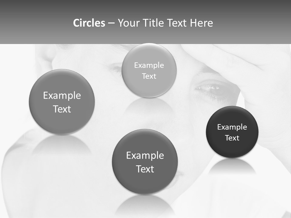 Woman Tears Beauty PowerPoint Template