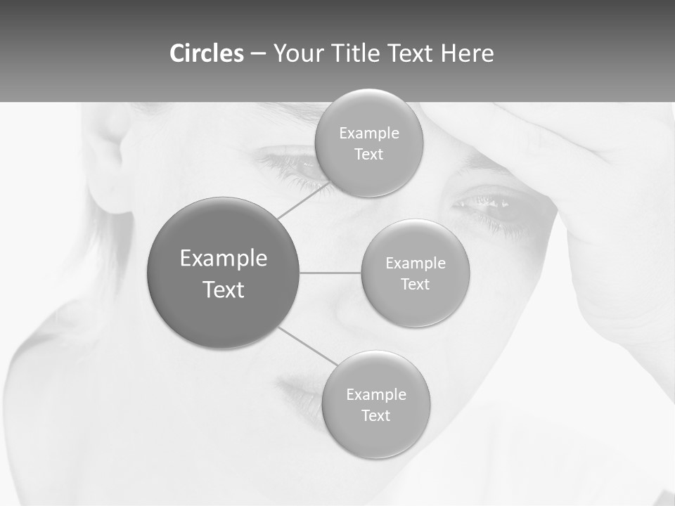 Woman Tears Beauty PowerPoint Template