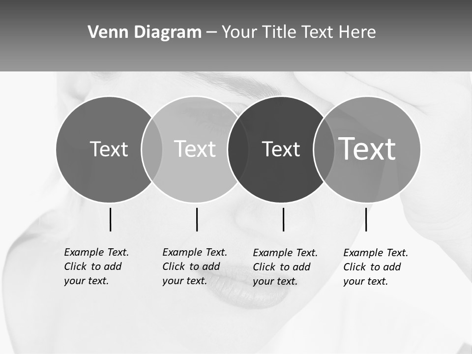 Woman Tears Beauty PowerPoint Template