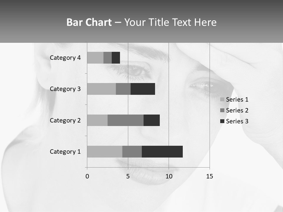 Woman Tears Beauty PowerPoint Template