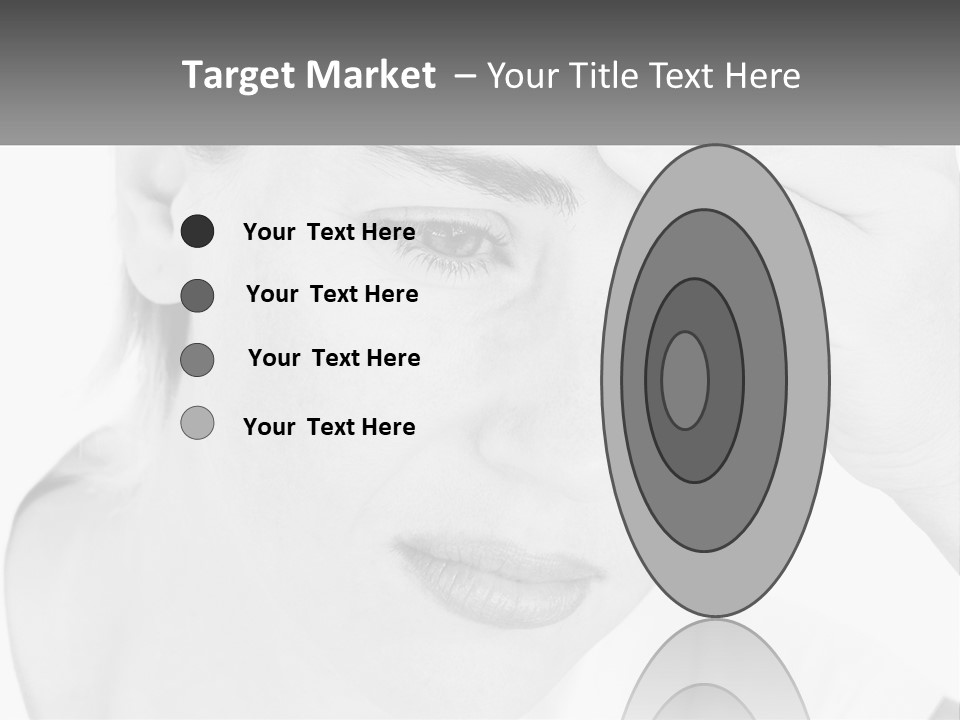 Woman Tears Beauty PowerPoint Template