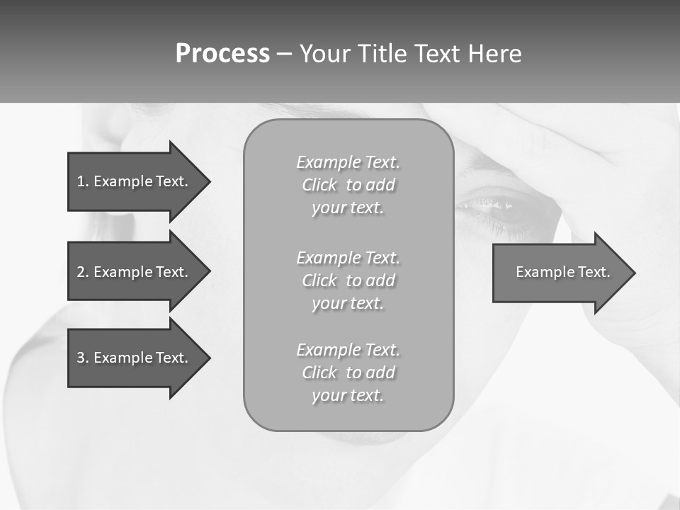 Woman Tears Beauty PowerPoint Template