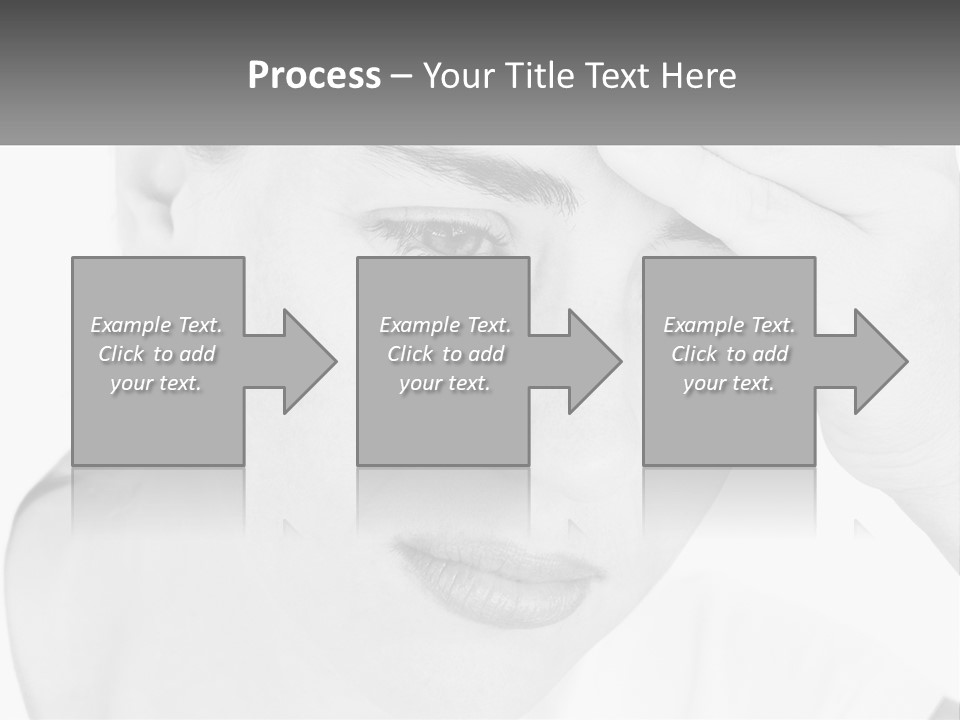 Woman Tears Beauty PowerPoint Template