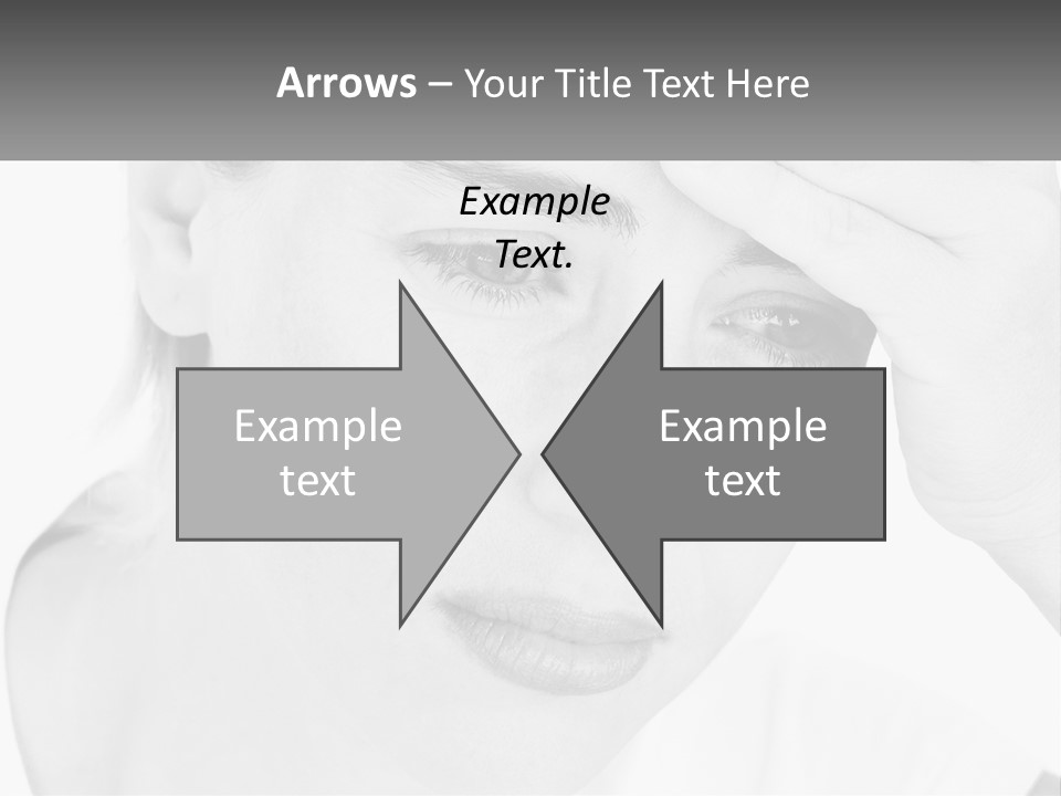 Woman Tears Beauty PowerPoint Template