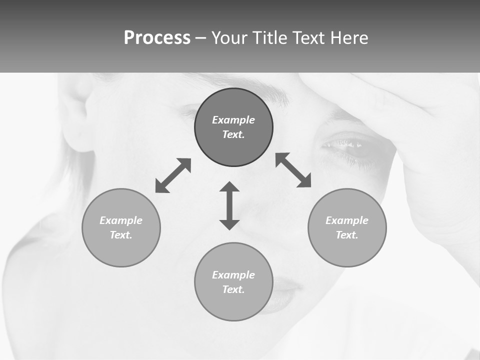 Woman Tears Beauty PowerPoint Template