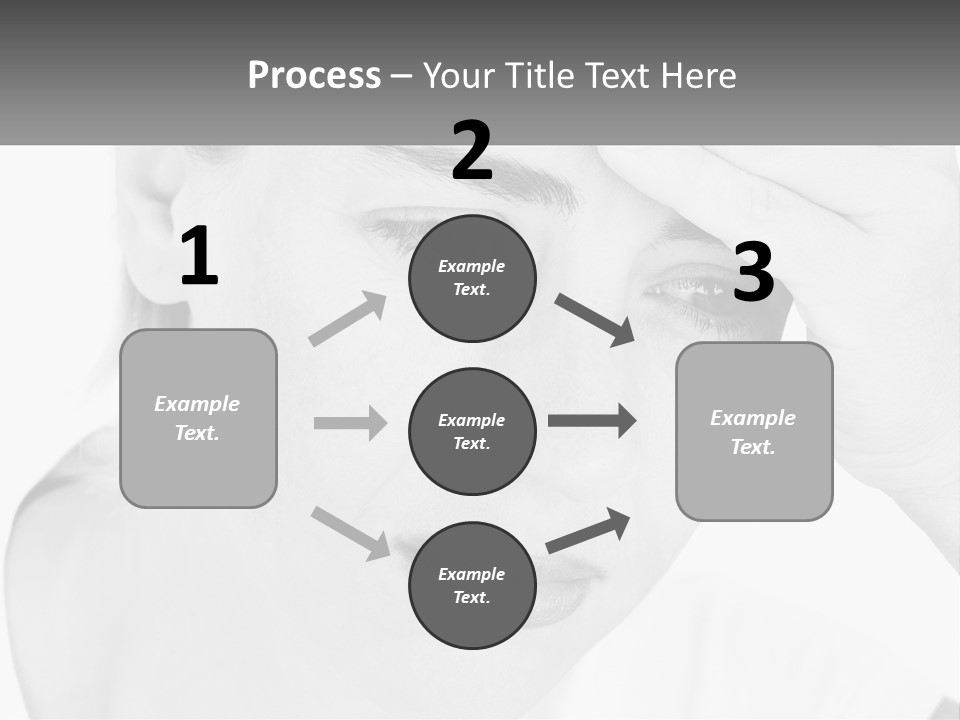 Woman Tears Beauty PowerPoint Template