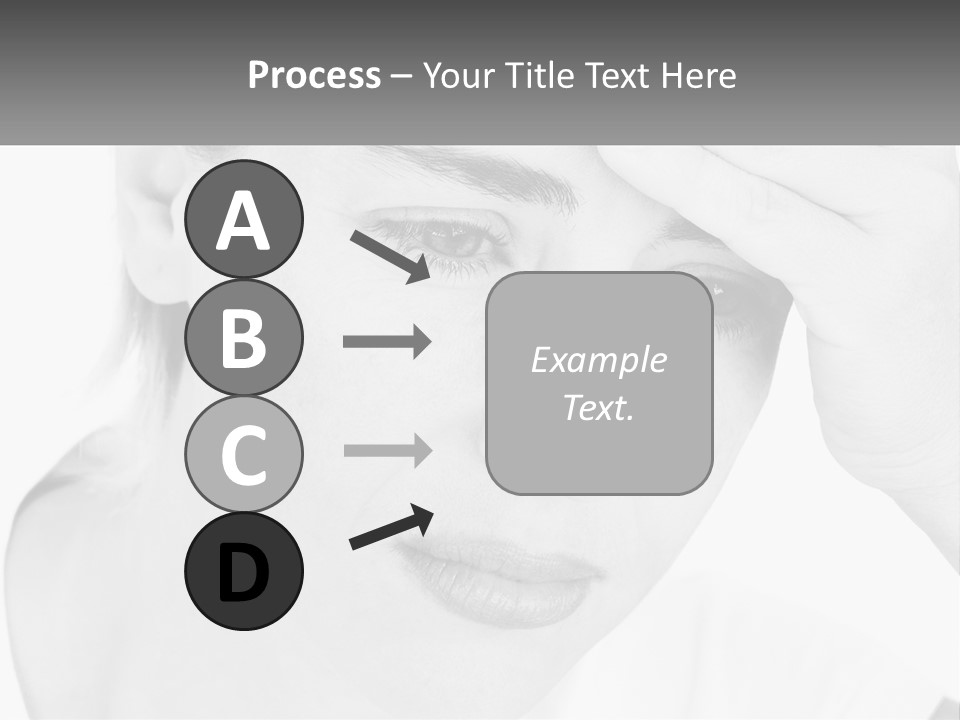 Woman Tears Beauty PowerPoint Template