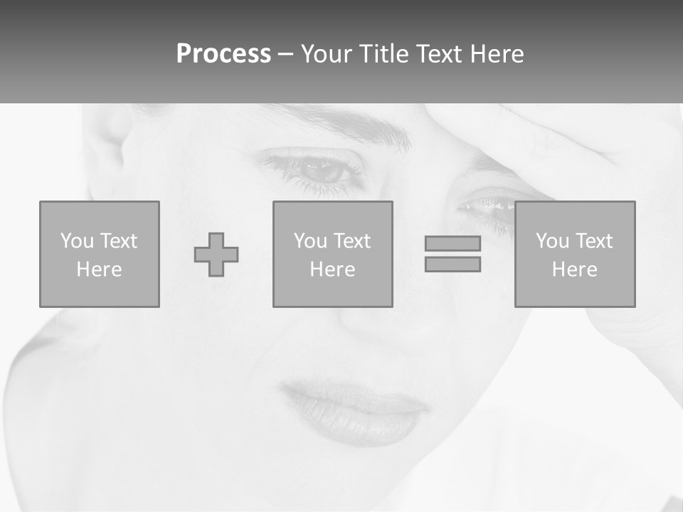Woman Tears Beauty PowerPoint Template