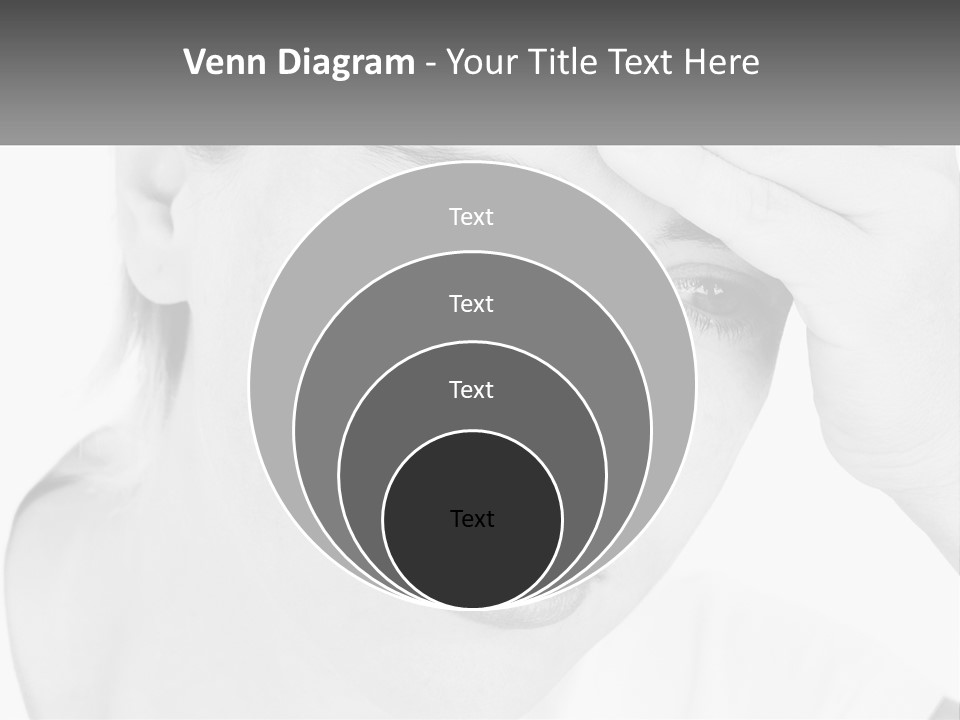 Woman Tears Beauty PowerPoint Template