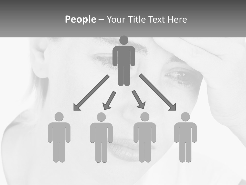 Woman Tears Beauty PowerPoint Template