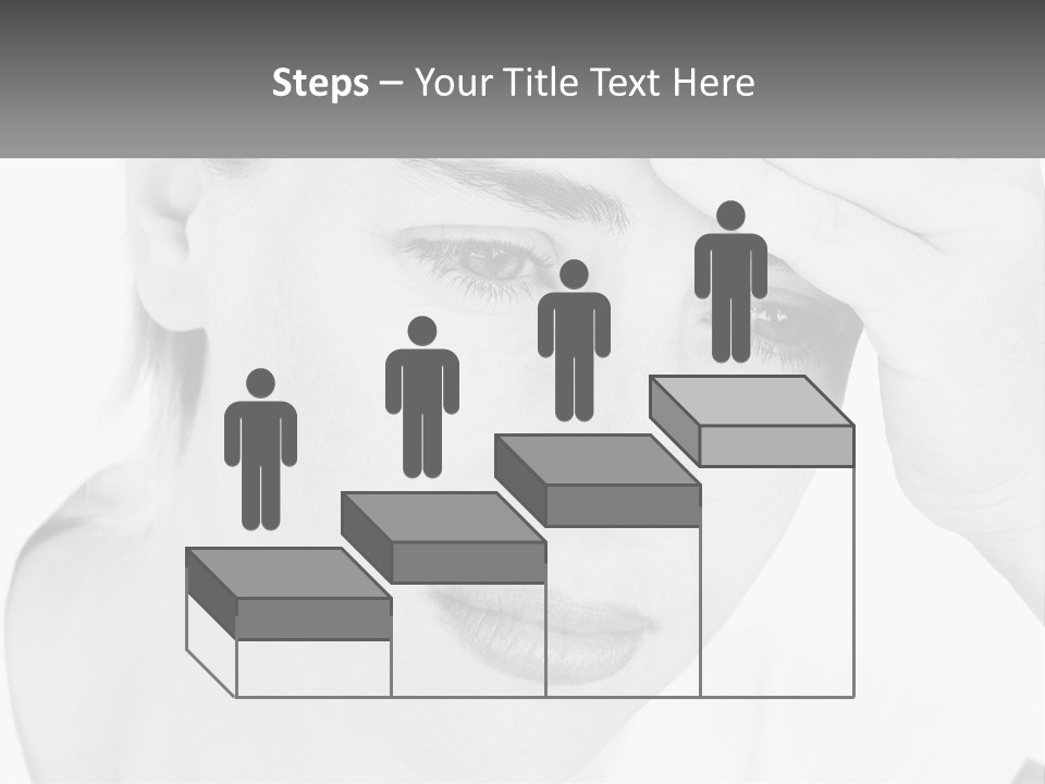 Woman Tears Beauty PowerPoint Template
