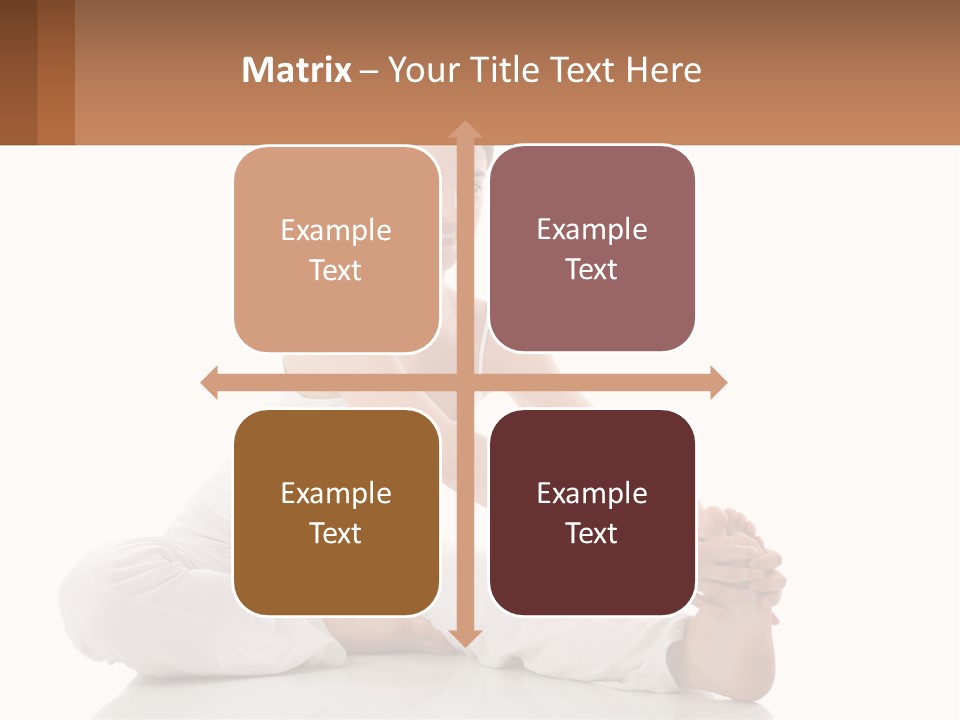 A Woman In A White Dress Is Sitting On The Floor PowerPoint Template