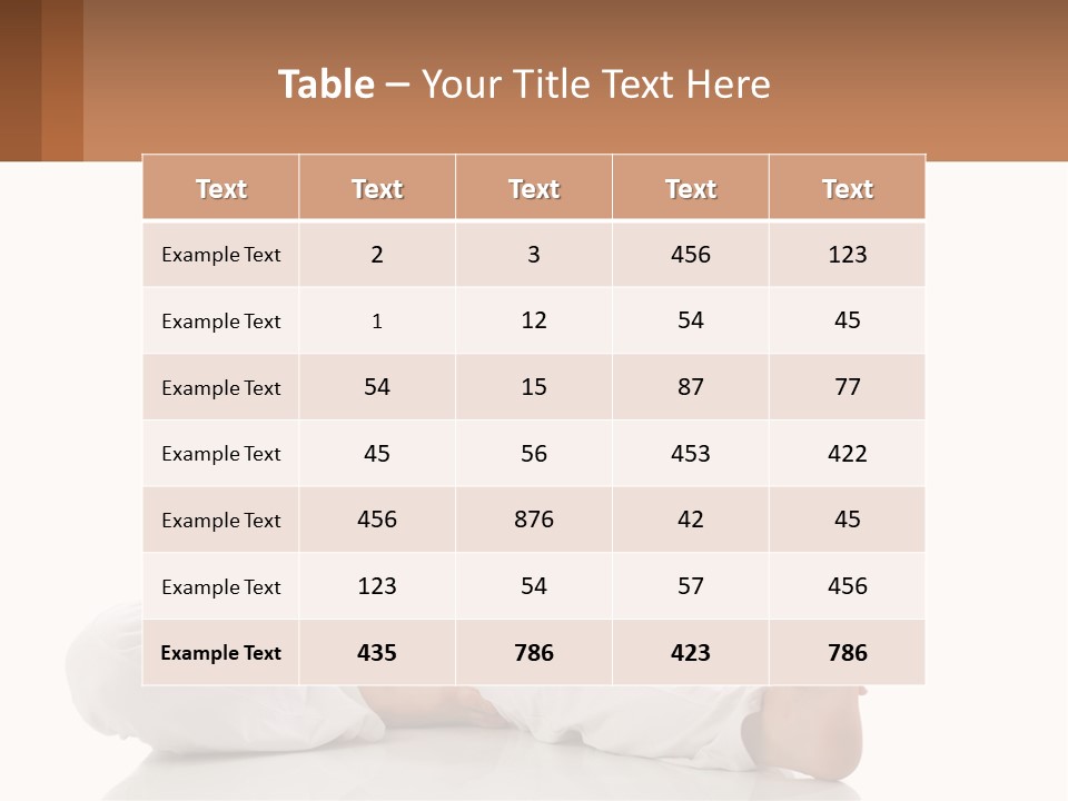 A Woman In A White Dress Is Sitting On The Floor PowerPoint Template