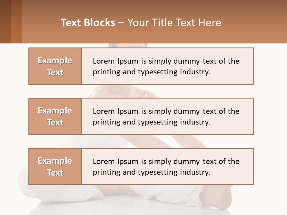 A Woman In A White Dress Is Sitting On The Floor PowerPoint Template