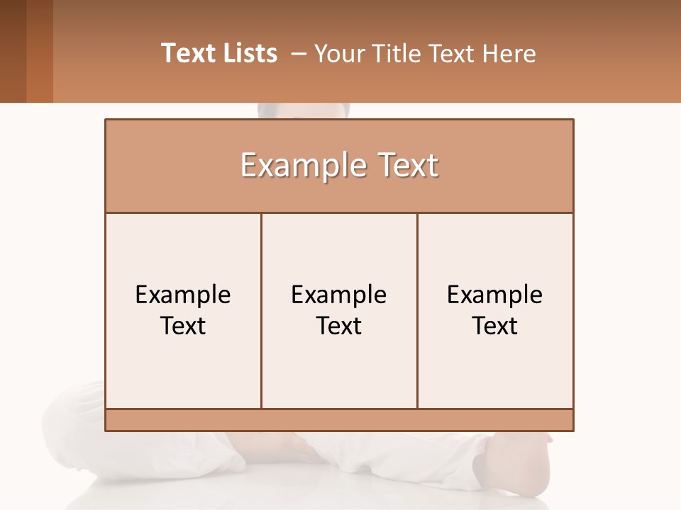 A Woman In A White Dress Is Sitting On The Floor PowerPoint Template