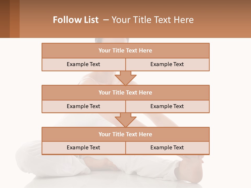 A Woman In A White Dress Is Sitting On The Floor PowerPoint Template