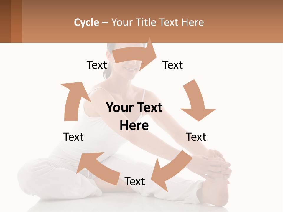 A Woman In A White Dress Is Sitting On The Floor PowerPoint Template