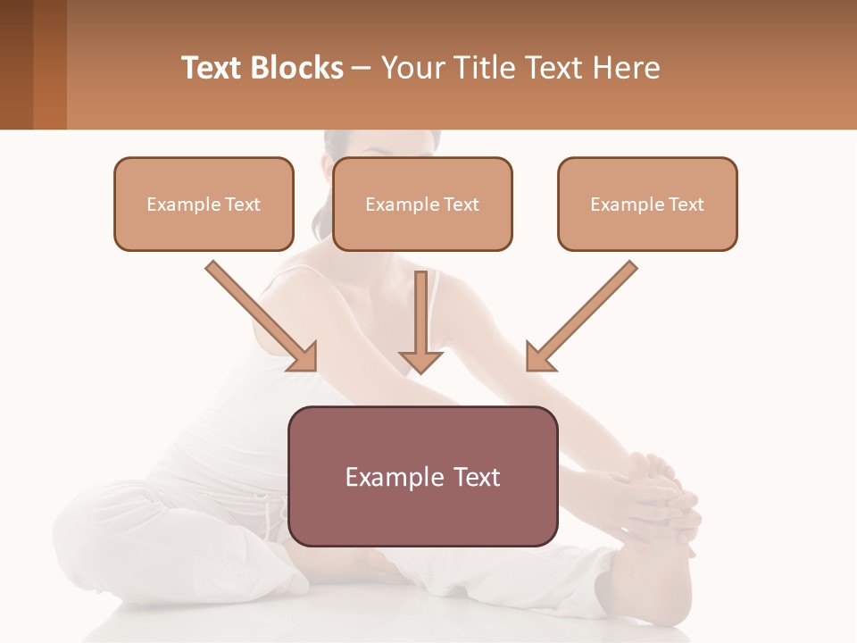 A Woman In A White Dress Is Sitting On The Floor PowerPoint Template