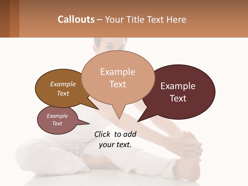 A Woman In A White Dress Is Sitting On The Floor PowerPoint Template