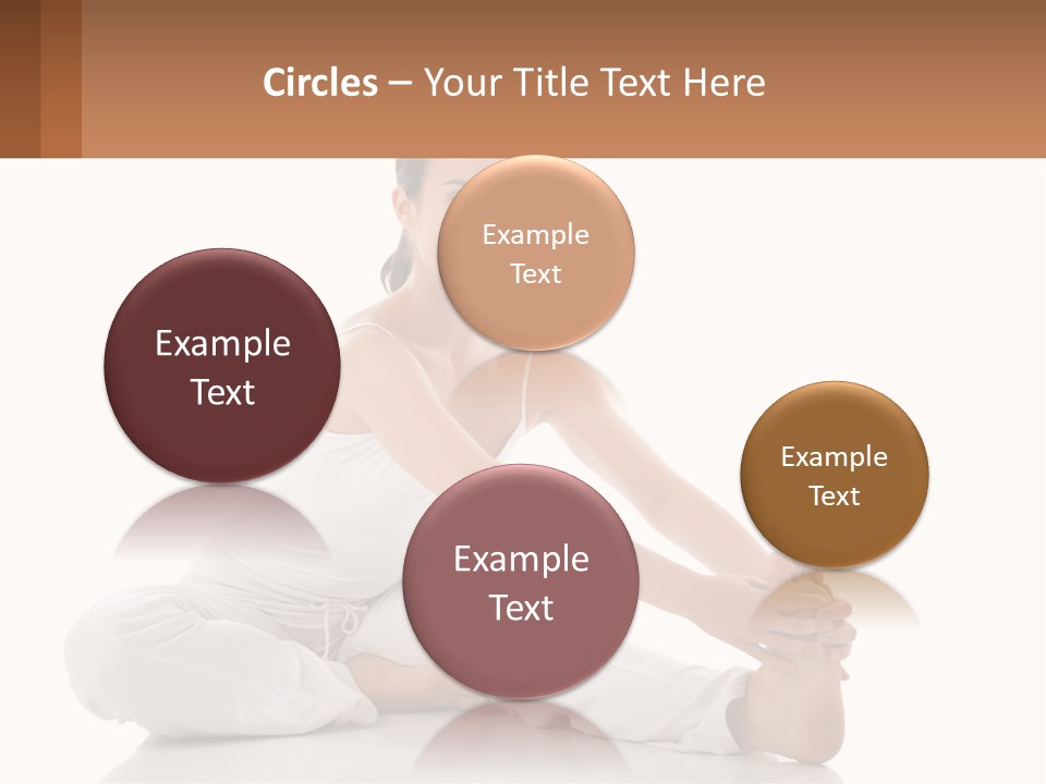 A Woman In A White Dress Is Sitting On The Floor PowerPoint Template