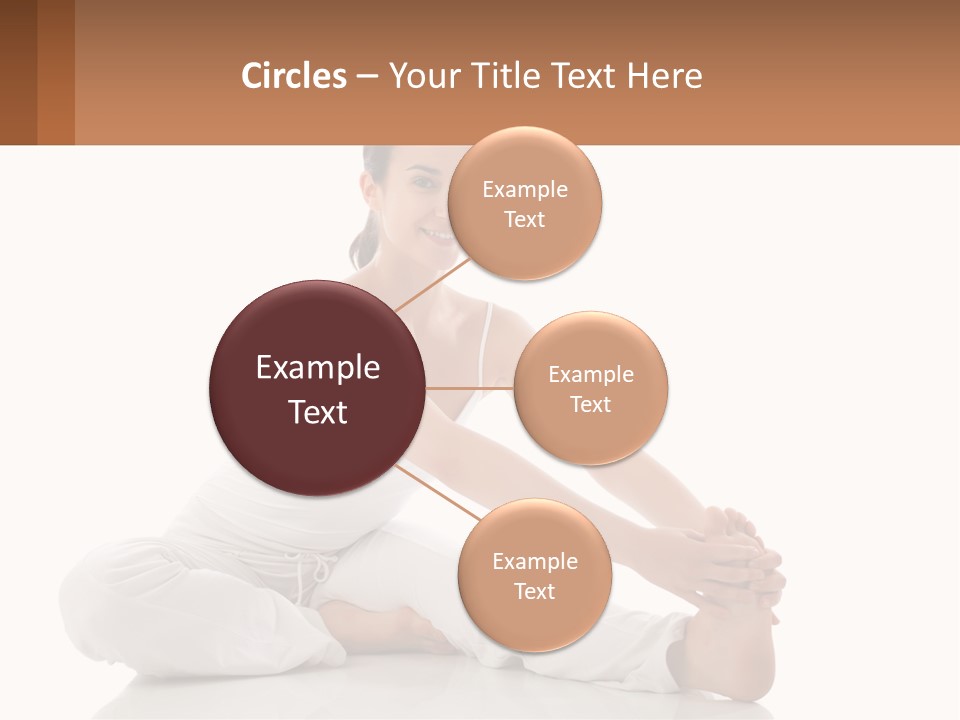 A Woman In A White Dress Is Sitting On The Floor PowerPoint Template