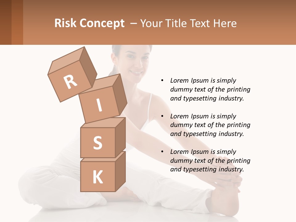 A Woman In A White Dress Is Sitting On The Floor PowerPoint Template