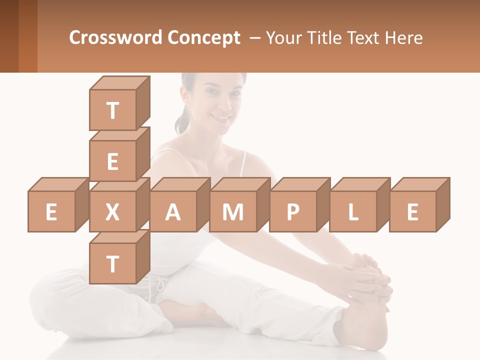 A Woman In A White Dress Is Sitting On The Floor PowerPoint Template