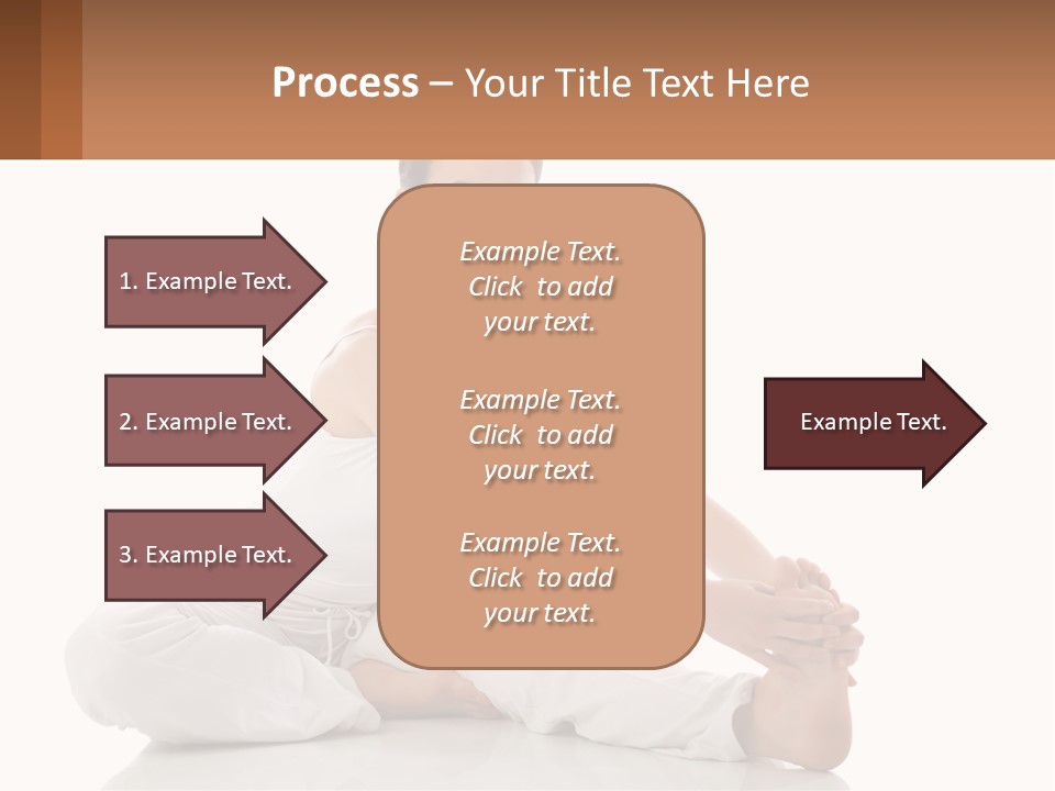 A Woman In A White Dress Is Sitting On The Floor PowerPoint Template