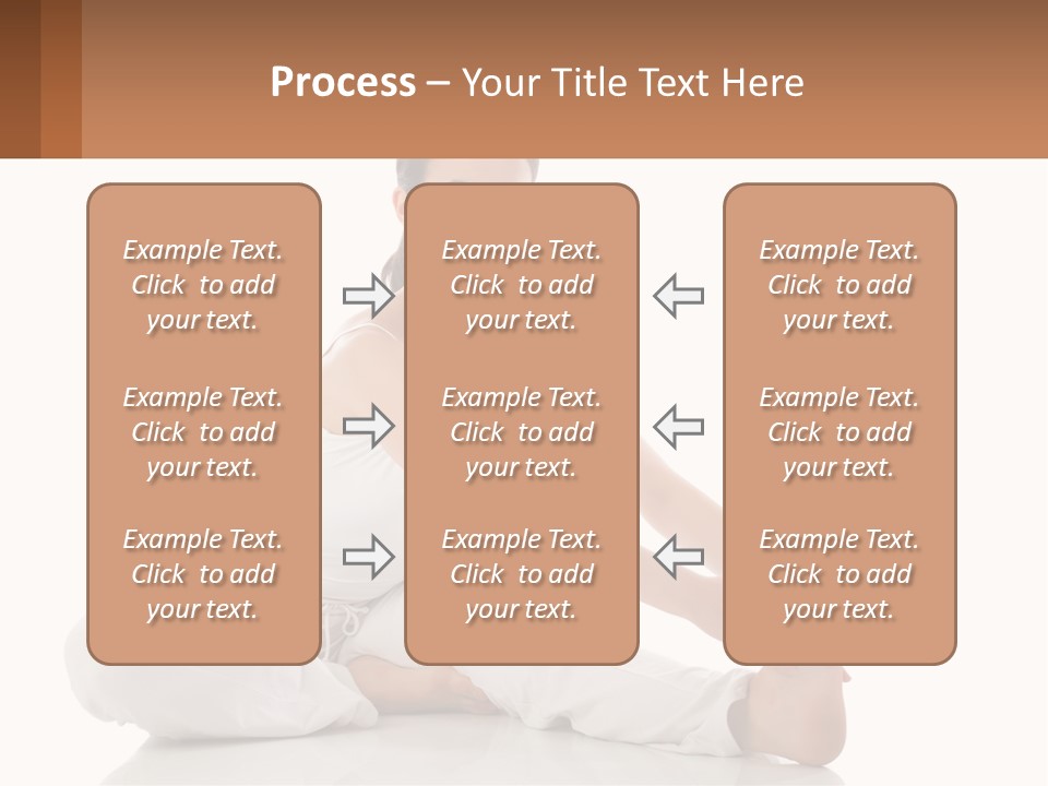 A Woman In A White Dress Is Sitting On The Floor PowerPoint Template