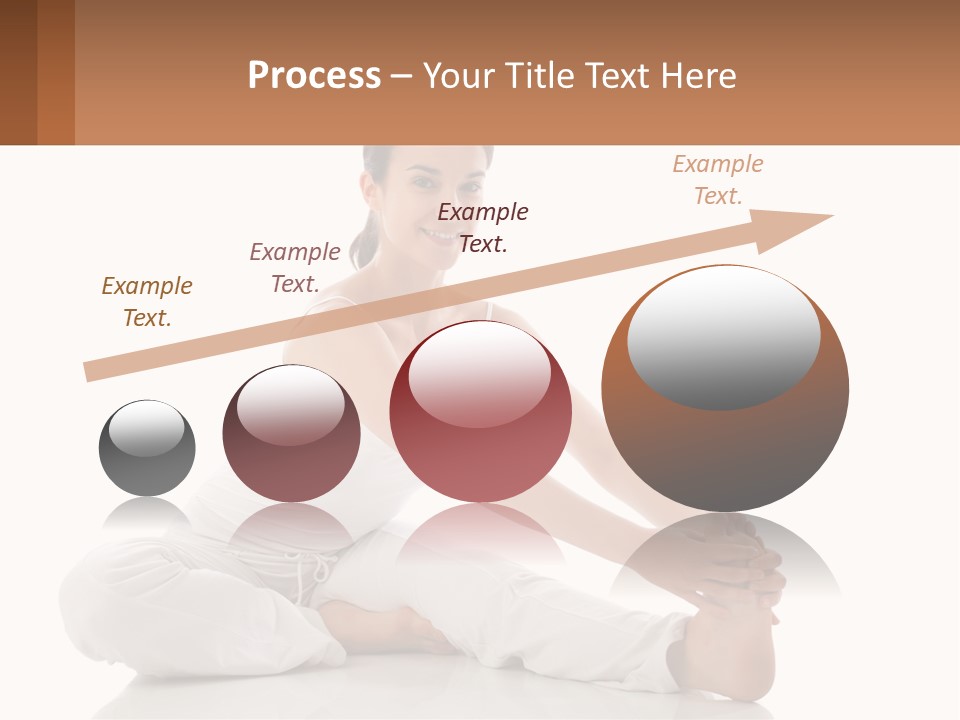 A Woman In A White Dress Is Sitting On The Floor PowerPoint Template